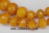 CCN2645 15.5 inches 5*8mm - 12*16mm faceted rondelle candy jade beads