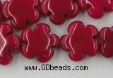 CCN2661 15.5 inches 16mm carved flower candy jade beads wholesale