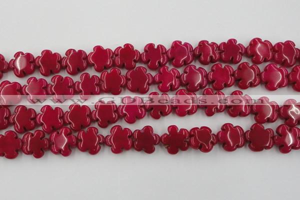 CCN2661 15.5 inches 16mm carved flower candy jade beads wholesale