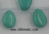 CCN2683 Top-drilled 13*18mm flat teardrop candy jade beads