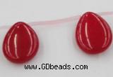 CCN2706 Top-drilled 18*25mm flat teardrop candy jade beads