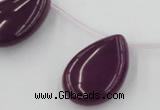 CCN2708 Top-drilled 18*25mm flat teardrop candy jade beads