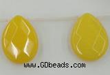 CCN2720 Top-drilled 18*25mm briolette candy jade beads wholesale