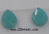 CCN2722 Top-drilled 18*25mm briolette candy jade beads wholesale