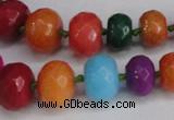 CCN2756 15.5 inches 5*8mm - 12*16mm faceted rondelle candy jade beads