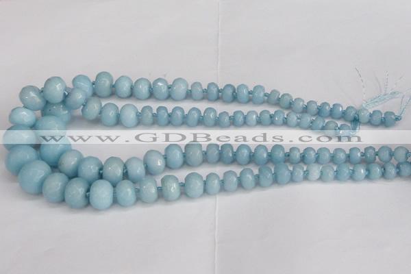 CCN2759 15.5 inches 5*8mm - 12*16mm faceted rondelle candy jade beads