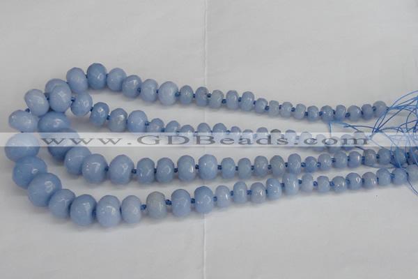 CCN2760 15.5 inches 5*8mm - 12*16mm faceted rondelle candy jade beads