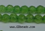 CCN2834 15.5 inches 5mm faceted round candy jade beads