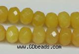 CCN2861 15.5 inches 4*6mm faceted rondelle candy jade beads