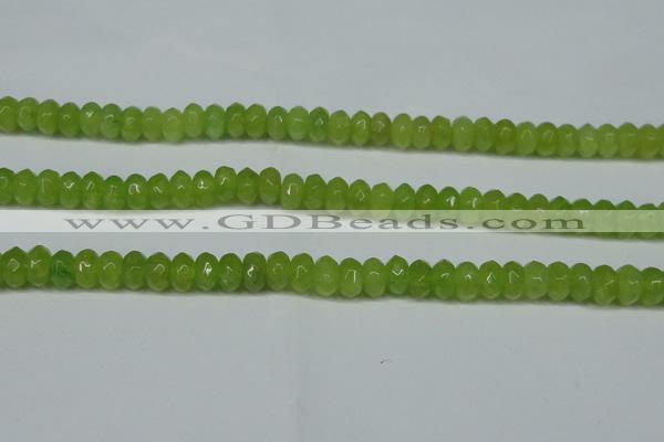 CCN2862 15.5 inches 4*6mm faceted rondelle candy jade beads