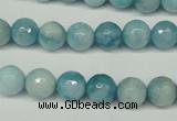 CCN2932 15.5 inches 8mm faceted round candy jade beads