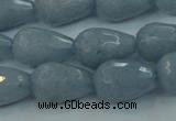 CCN3007 15.5 inches 10*15mm faceted teardrop candy jade beads