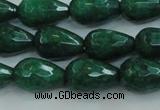 CCN3012 15.5 inches 10*15mm faceted teardrop candy jade beads