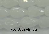 CCN3016 15.5 inches 10*15mm faceted teardrop candy jade beads