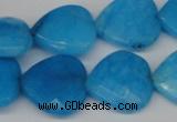 CCN361 15.5 inches 20*20mm faceted heart candy jade beads wholesale