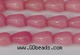 CCN3751 15.5 inches 8*12mm teardrop candy jade beads wholesale