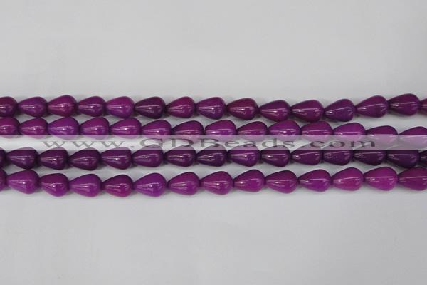 CCN3767 15.5 inches 10*14mm teardrop candy jade beads wholesale