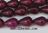 CCN3768 15.5 inches 10*14mm teardrop candy jade beads wholesale