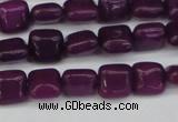 CCN3790 15.5 inches 8*8mm square candy jade beads wholesale