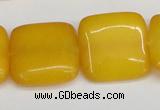 CCN3800 15.5 inches 20*20mm square candy jade beads wholesale