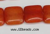 CCN3801 15.5 inches 20*20mm square candy jade beads wholesale