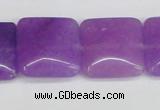 CCN3805 15.5 inches 20*20mm square candy jade beads wholesale