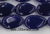 CCN3888 15.5 inches 15*20mm flat teardrop candy jade beads