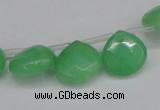 CCN3918 Top-drilled 13*13mm briolette candy jade beads wholesale