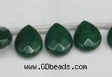 CCN3936 Top-drilled 12*15mm briolette candy jade beads wholesale