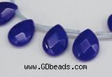 CCN3940 Top-drilled 12*15mm briolette candy jade beads wholesale