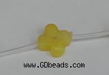 CCN3946 15.5 inches 15mm carved flower candy jade beads wholesale