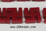 CCN3959 15.5 inches 20*20mm svastika candy jade beads wholesale