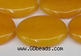 CCN3985 15.5 inches 30*40mm oval candy jade beads wholesale