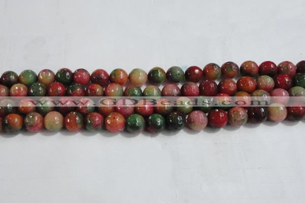 CCN4003 15 inches 10mm faceted round candy jade beads wholesale