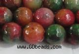 CCN4004 15 inches 12mm faceted round candy jade beads wholesale