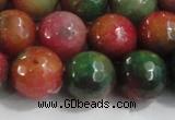 CCN4005 15 inches 14mm faceted round candy jade beads wholesale