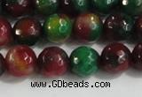 CCN4011 15 inches 8mm faceted round candy jade beads wholesale