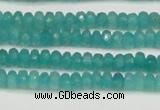 CCN4106 15.5 inches 2*4mm faceted rondelle candy jade beads