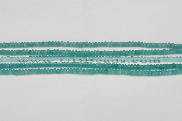 CCN4106 15.5 inches 2*4mm faceted rondelle candy jade beads