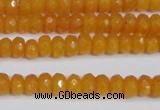 CCN4120 15.5 inches 4*6mm faceted rondelle candy jade beads