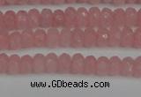 CCN4122 15.5 inches 4*6mm faceted rondelle candy jade beads