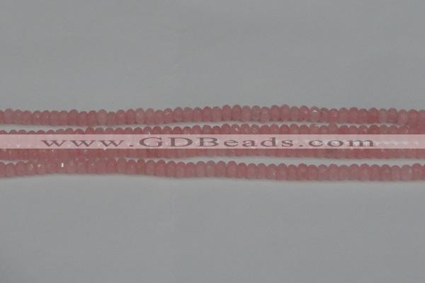 CCN4122 15.5 inches 4*6mm faceted rondelle candy jade beads