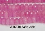 CCN4123 15.5 inches 4*6mm faceted rondelle candy jade beads