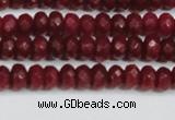 CCN4128 15.5 inches 4*6mm faceted rondelle candy jade beads