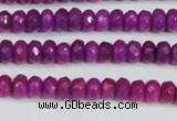 CCN4129 15.5 inches 4*6mm faceted rondelle candy jade beads