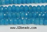 CCN4133 15.5 inches 4*6mm faceted rondelle candy jade beads