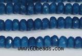 CCN4134 15.5 inches 4*6mm faceted rondelle candy jade beads