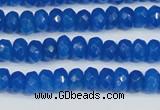 CCN4135 15.5 inches 4*6mm faceted rondelle candy jade beads