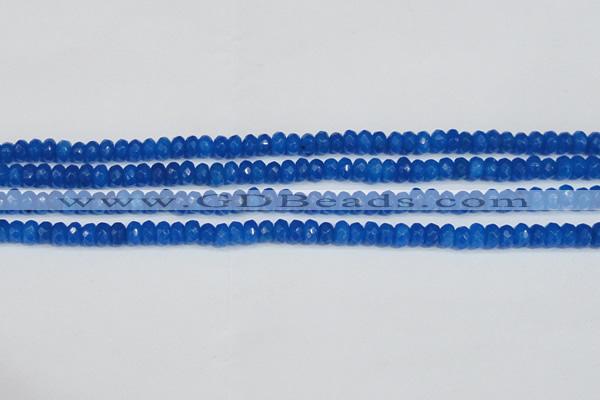 CCN4135 15.5 inches 4*6mm faceted rondelle candy jade beads