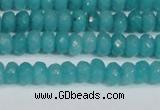 CCN4138 15.5 inches 4*6mm faceted rondelle candy jade beads